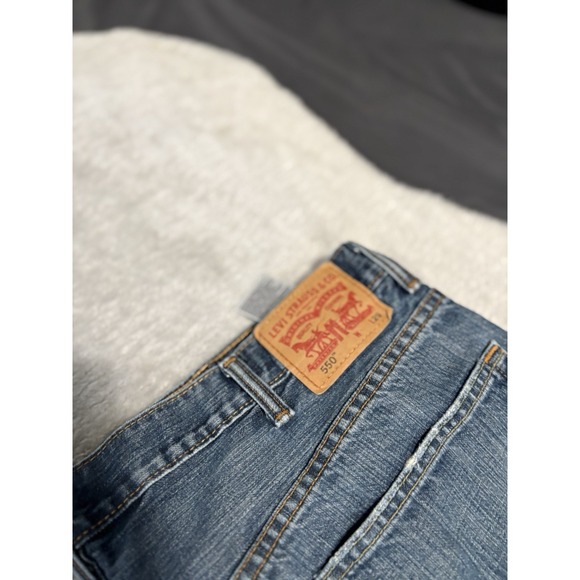 Levi's 550 Relaxed Fit Mens Blue Denim Jeans Size 44x29 Cotton Straight C - Picture 9 of 10
